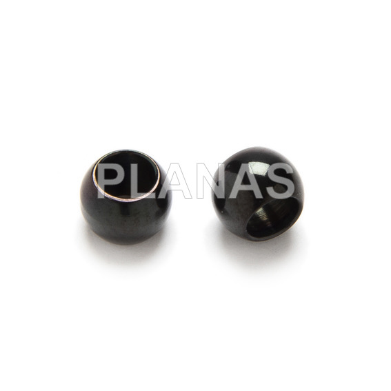 Bola en Acero Inoxidable de 5mm con agujero de 2,5mm.