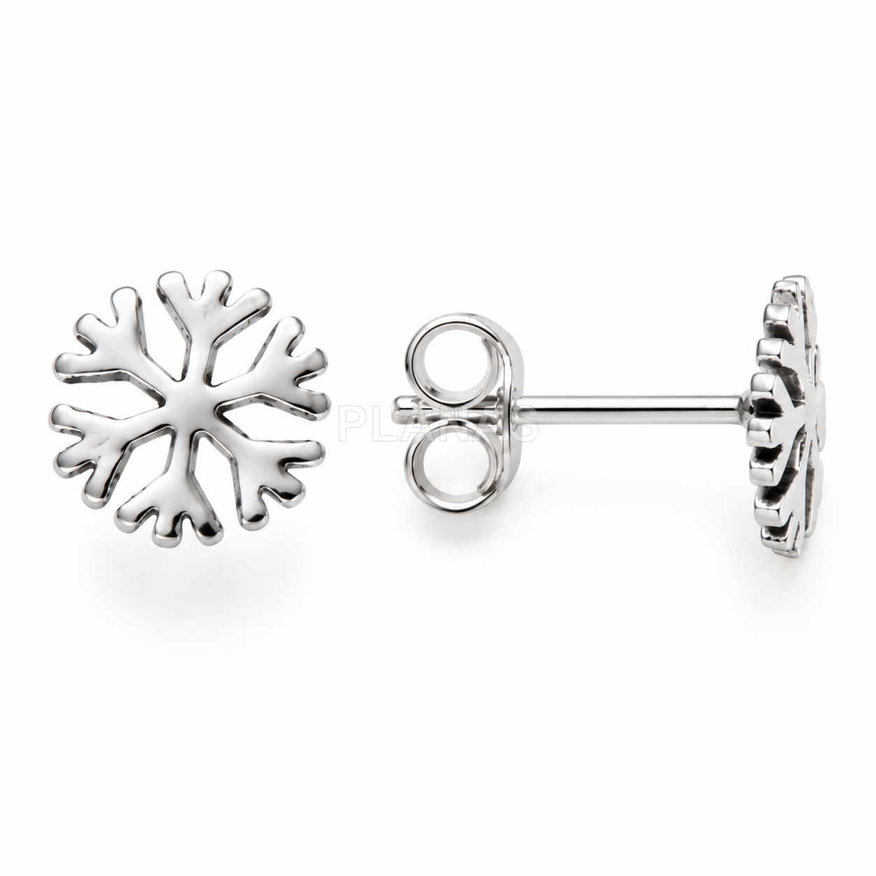 Pendientes en Plata de ley. COPO DE NIEVE.