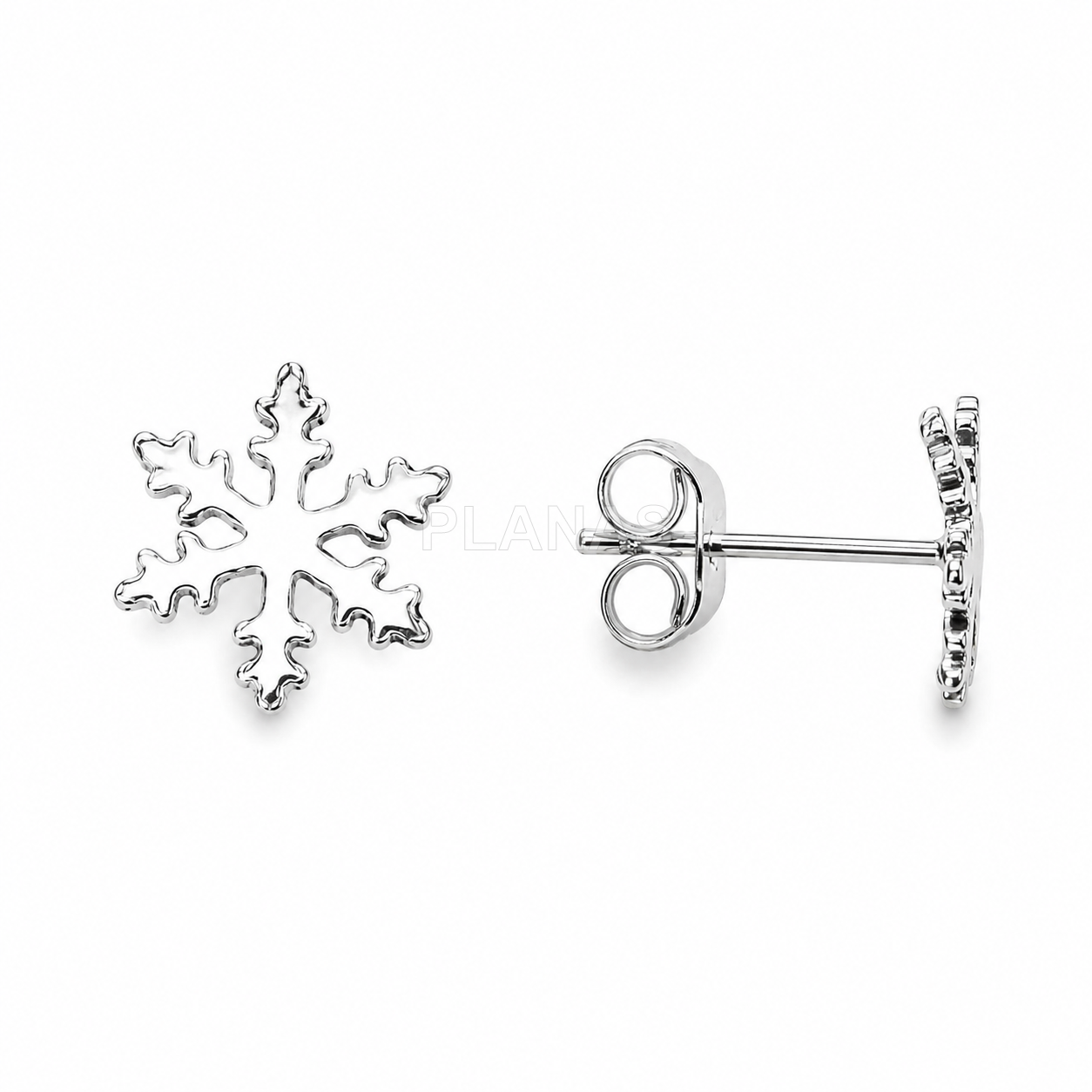 Pendientes en Plata de ley. COPO DE NIEVE.