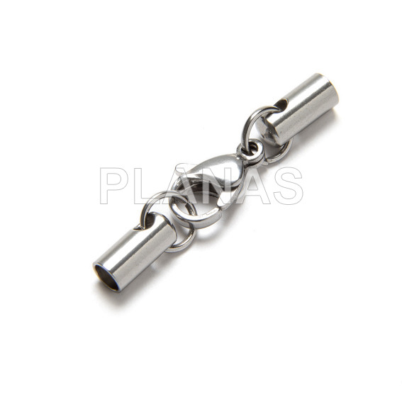 Terminales y Mosquetón en Acero Inoxidable con agujero de 3mm.