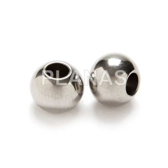 Bola en Acero Inoxidable de 8mm con agujero de 3mm.