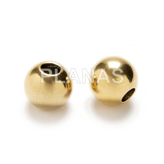 Bola en Acero Inoxidable de 8mm con agujero de 3mm.