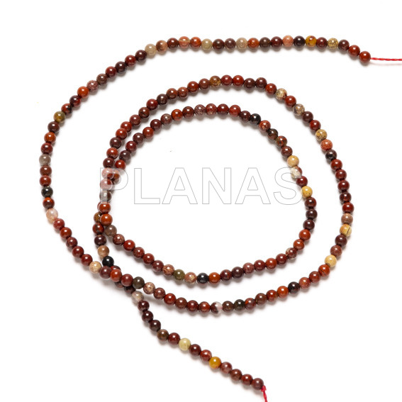 Tiras de Red Jasper en 2mm.