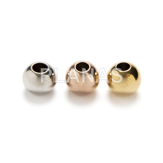 Bola en Acero Inoxidable de 8mm con agujero de 3mm.
