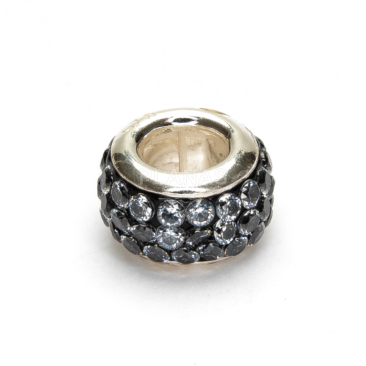 Donut en Plata de ley y Cristal.