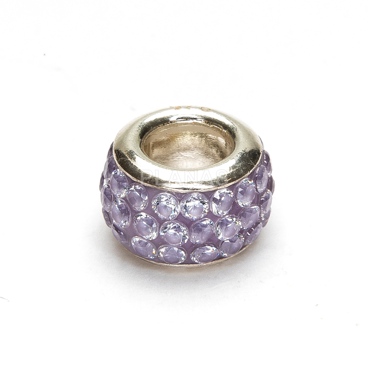 Donut en Plata de ley y Cristal.
