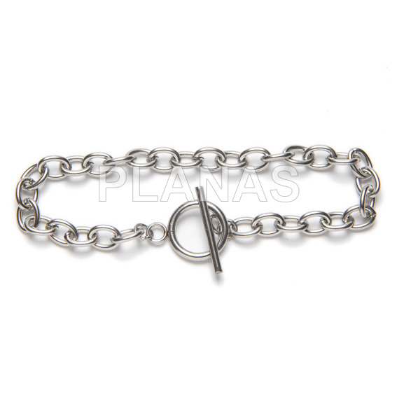 Pulseira de aço inoxidável 304.