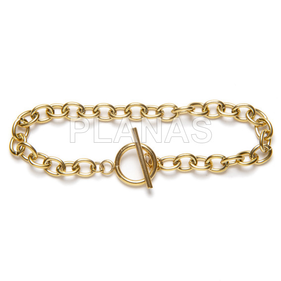 Pulseira de aço inoxidável 304.