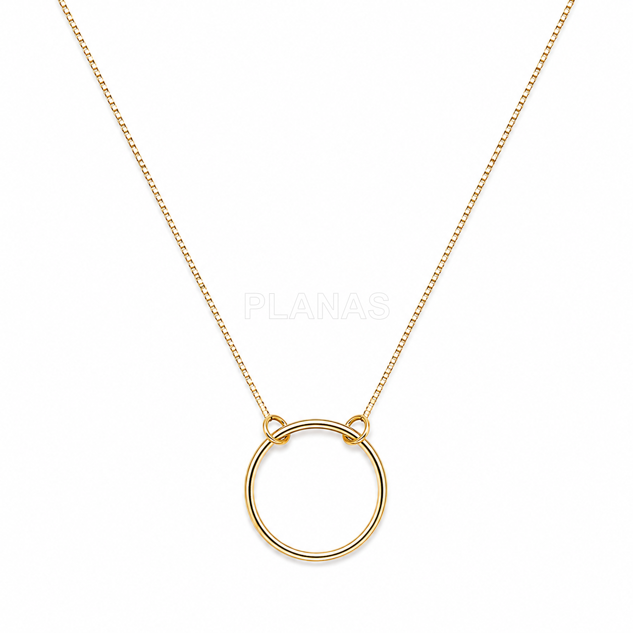 Collar en Plata de ley. CIRCULO DE LA VIDA.17mm.