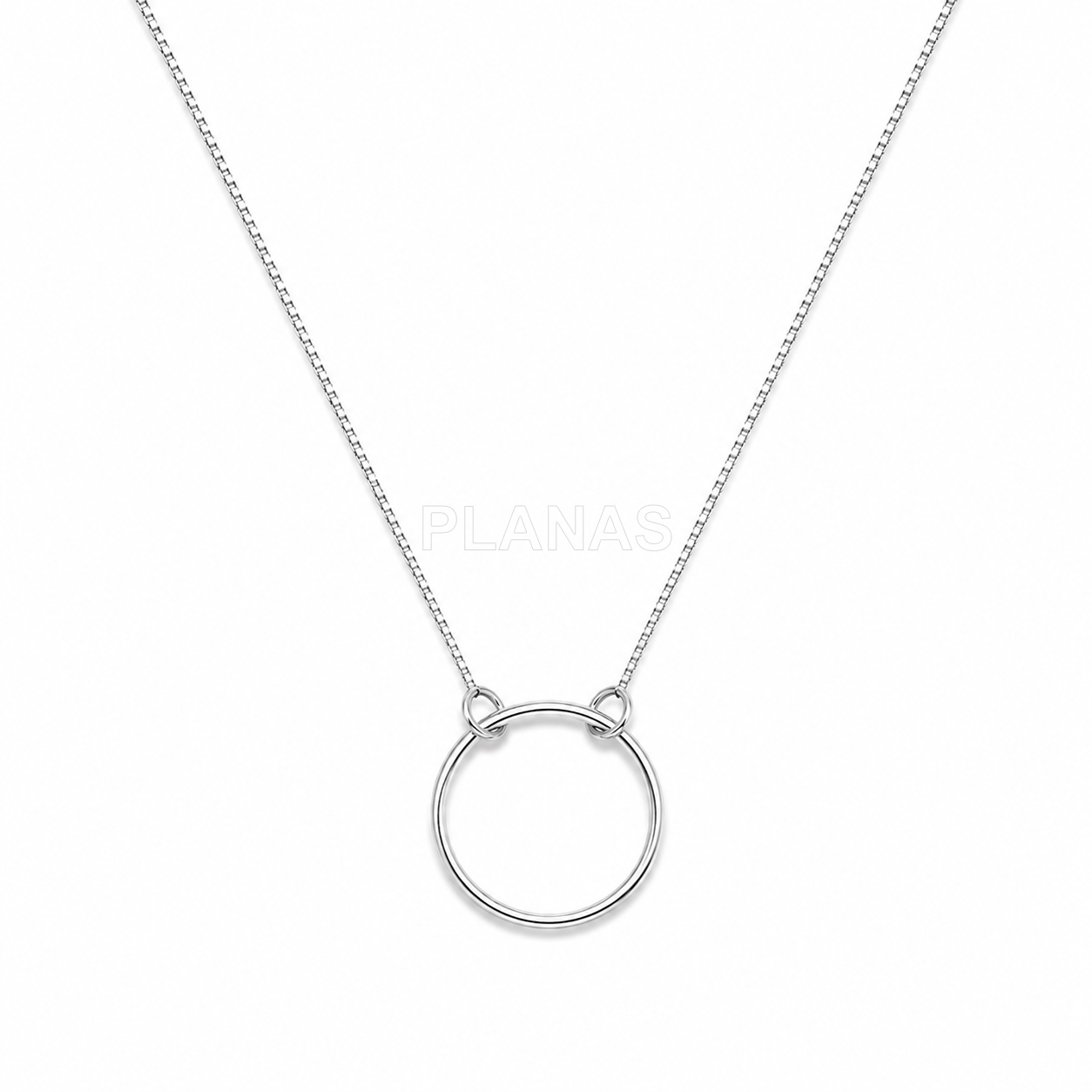 Collar en Plata de ley. CIRCULO DE LA VIDA.17mm.