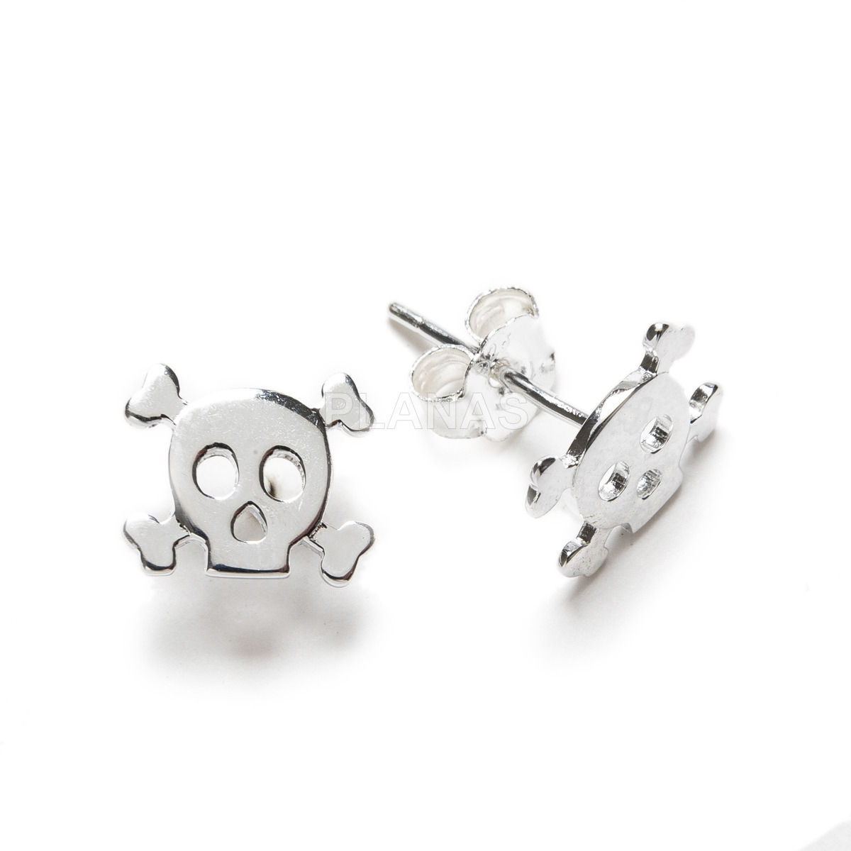 Pendientes en Plata de ley.CALAVERA.