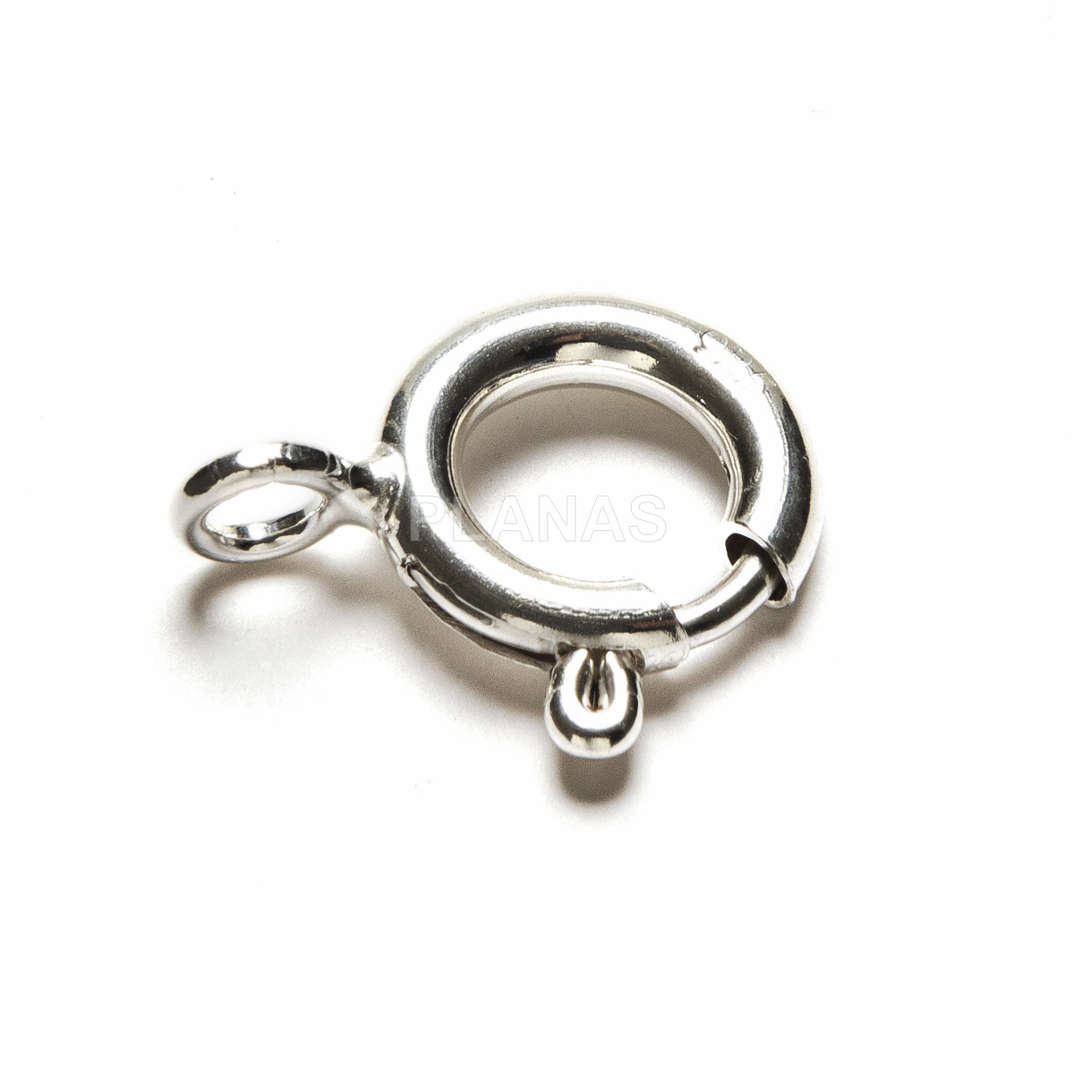 Anel de prata esterlina de 10 mm.