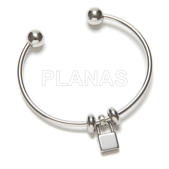 Pulseiras de aço inox 304, com fecho de rosca.