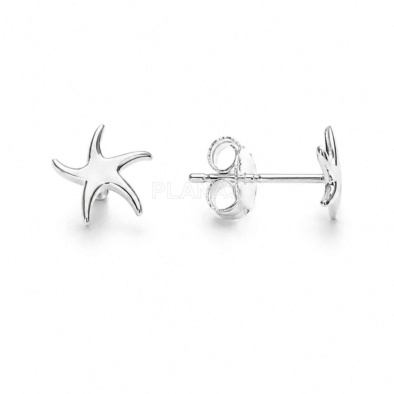 Pendientes en Plata de ley. ESTRELLA DE MAR.