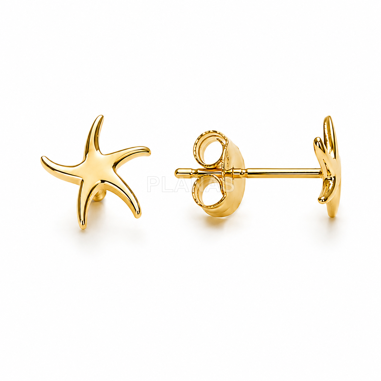 Pendientes en Plata de ley. ESTRELLA DE MAR.