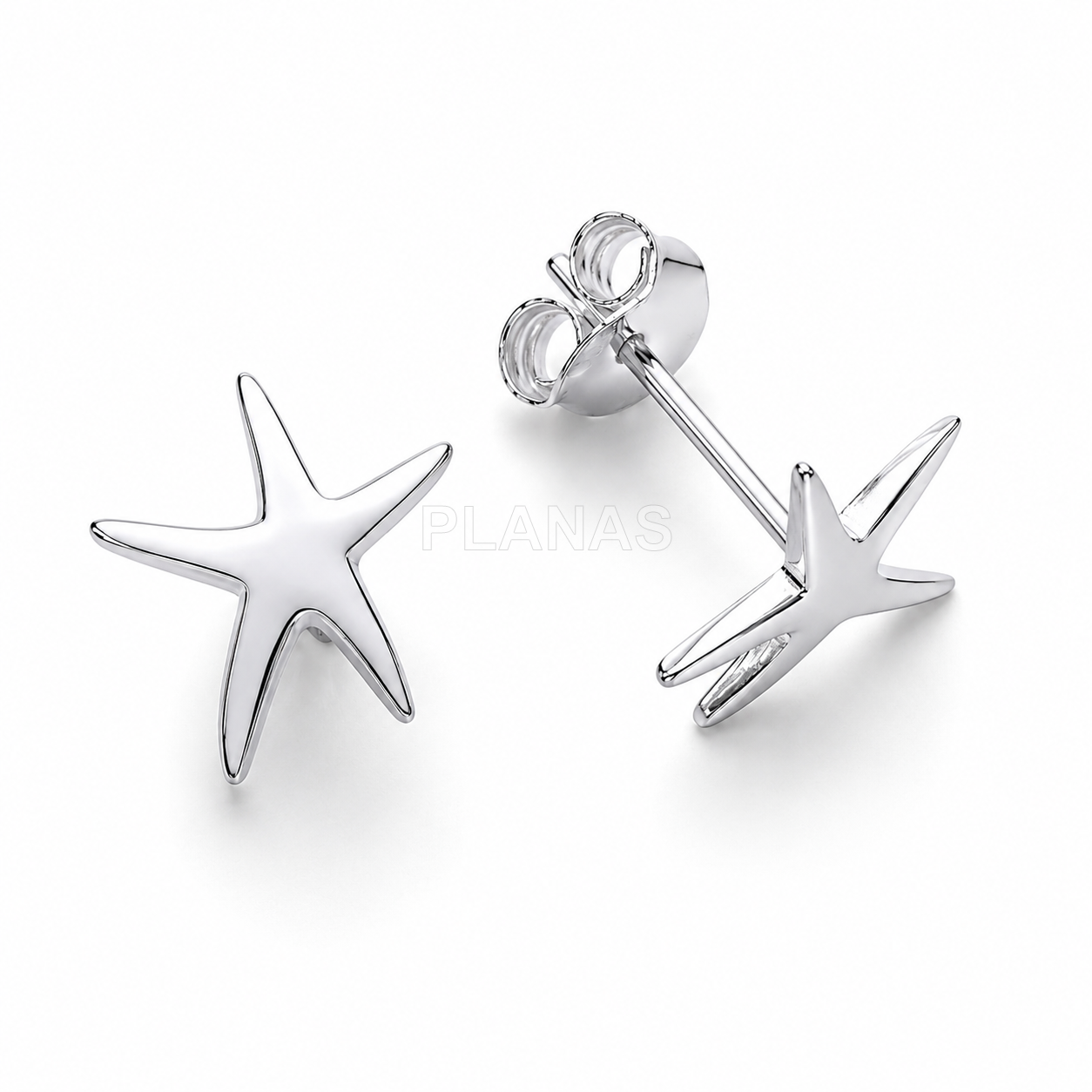 Pendientes en Plata de ley. ESTRELLA DE MAR.