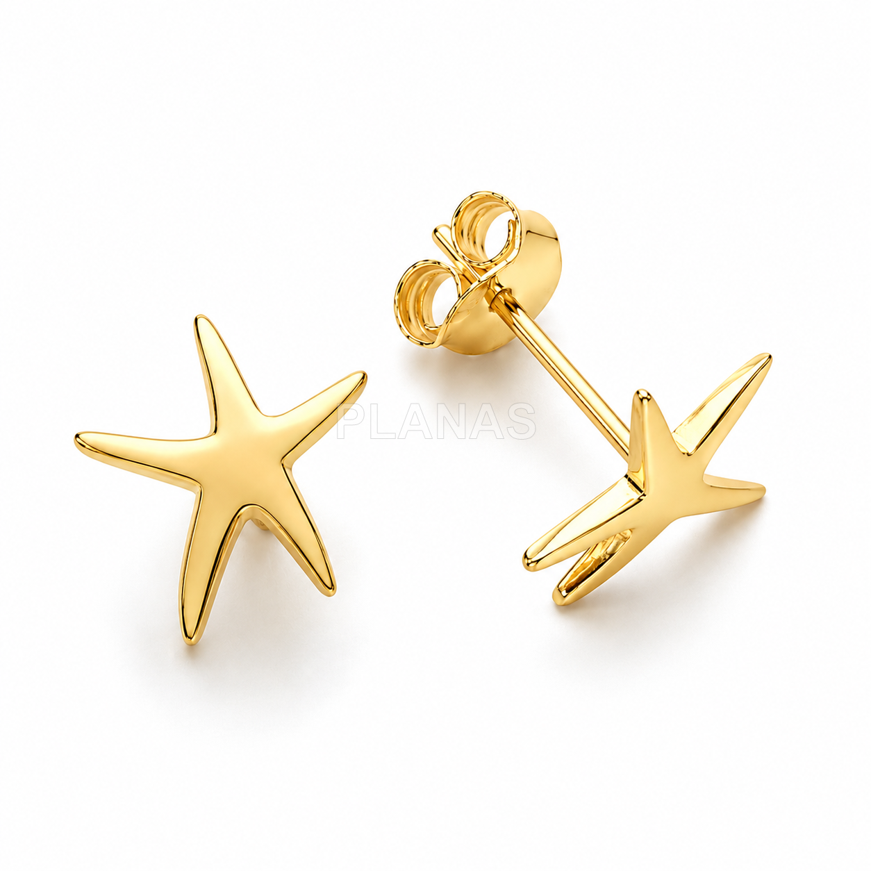 Pendientes en Plata de ley. ESTRELLA DE MAR.
