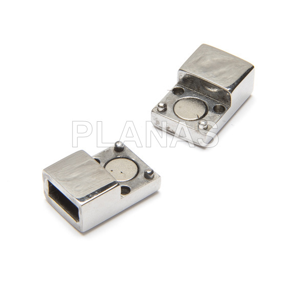 Cierre Magnético en Acero Inoxidable 304, con agujero interior de 5x2mm.