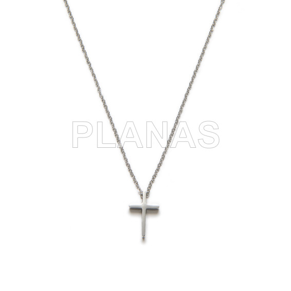 Colgante en Acero Inoxidable 304.CRUZ. 