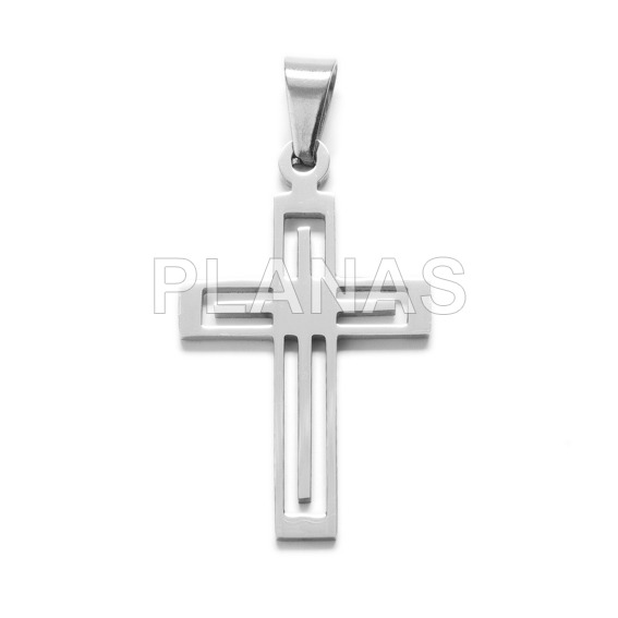 Colgante en Acero Inoxidable 316.CRUZ.