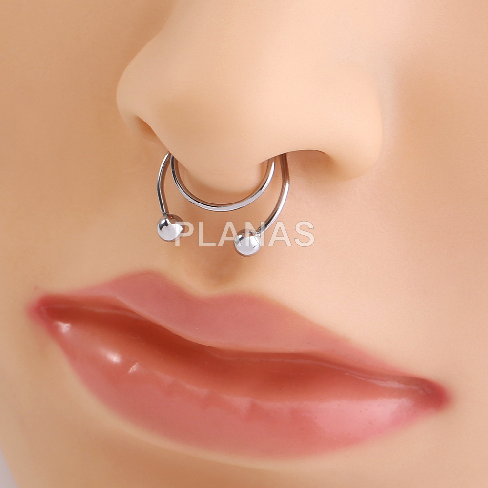 Piercing Nariz en Acero Inoxidable. 