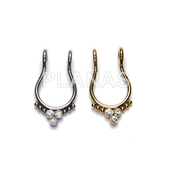 Piercing Nariz en Acero Inoxidable. 
