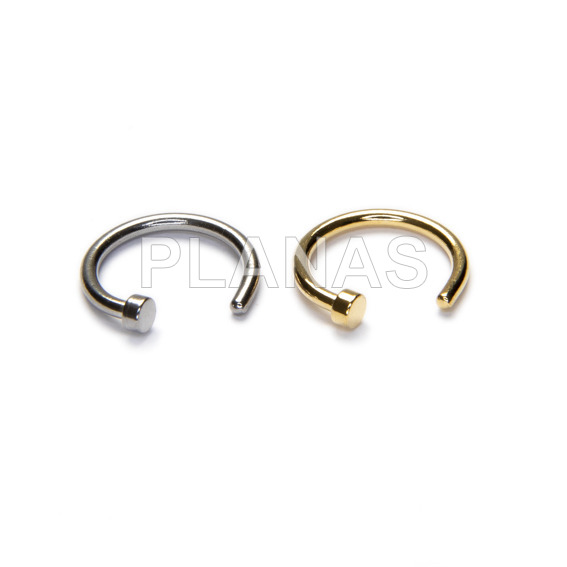 Piercing de Nariz en Acero Inoxidable. 