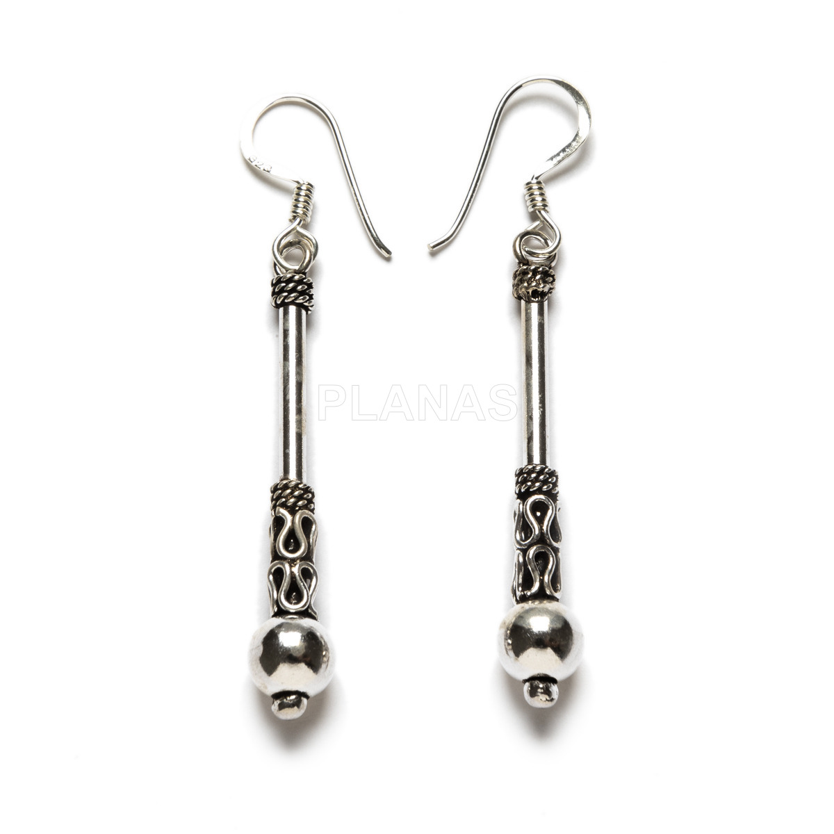 Pendientes en Plata de Ley.