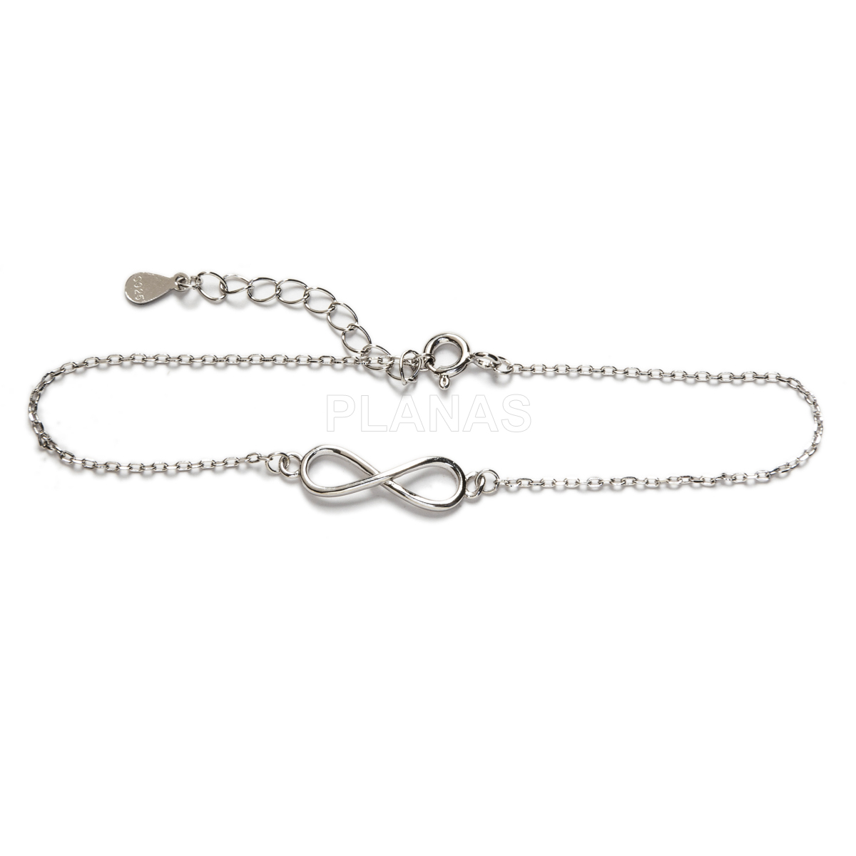 Pulsera en plata de ley .INFINITO.