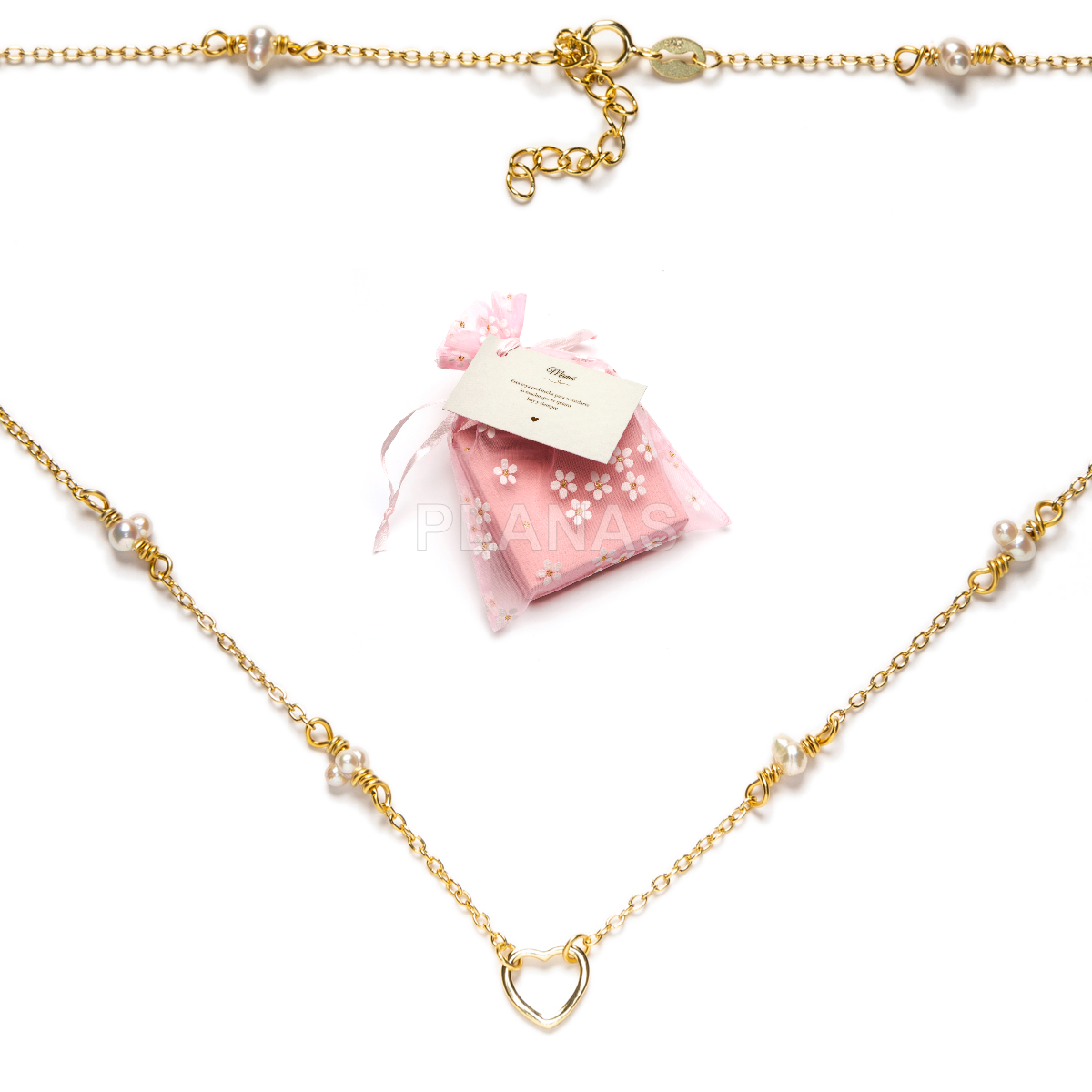 Collar en Plata de ley y Perlas Cultivadas.