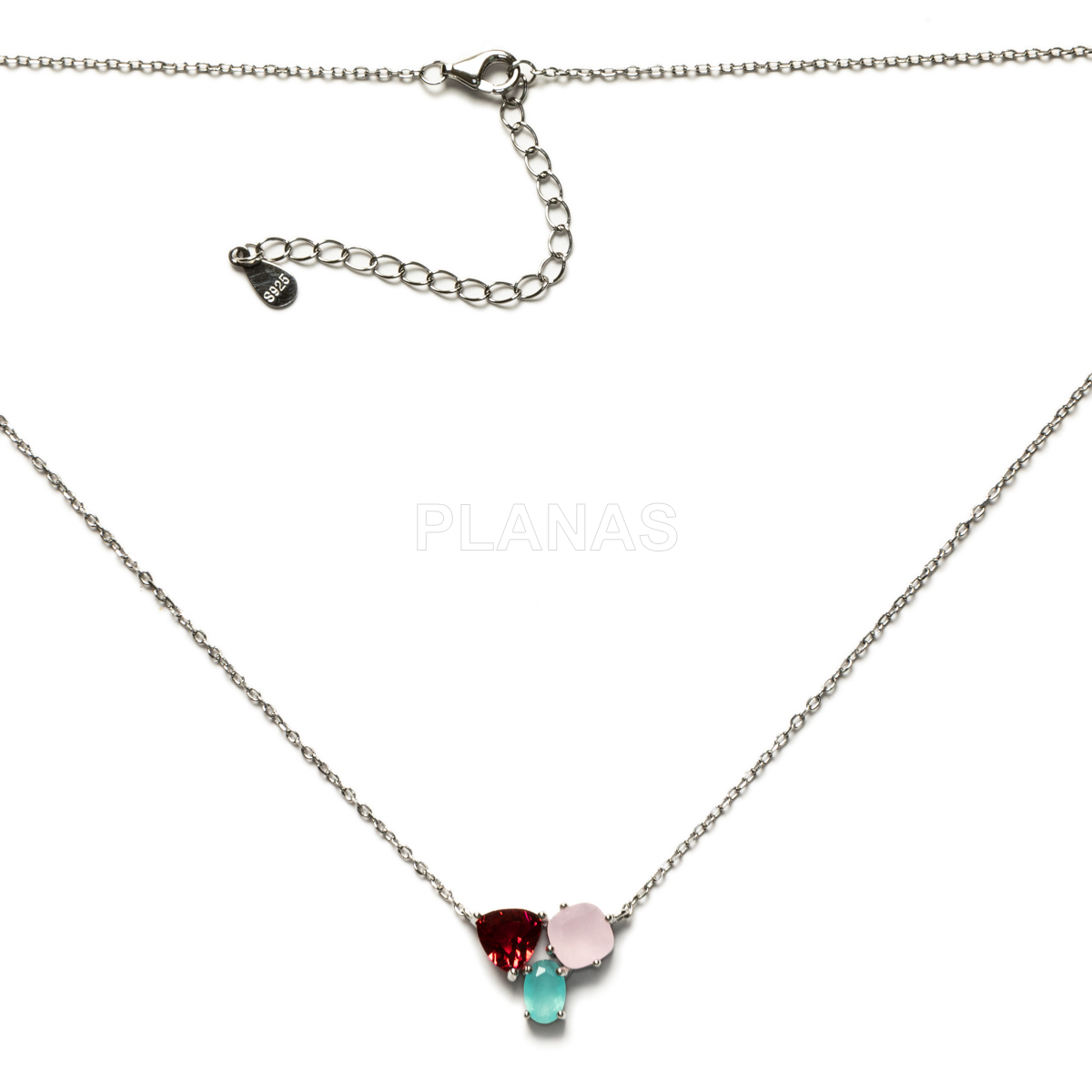 Collar en Plata de ley y Circonitas.