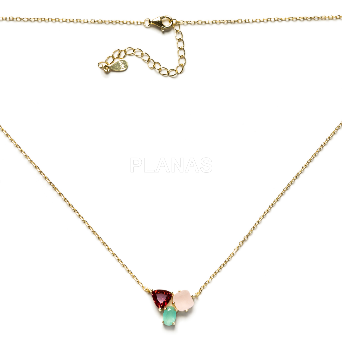 Collar en Plata de ley y Circonitas.