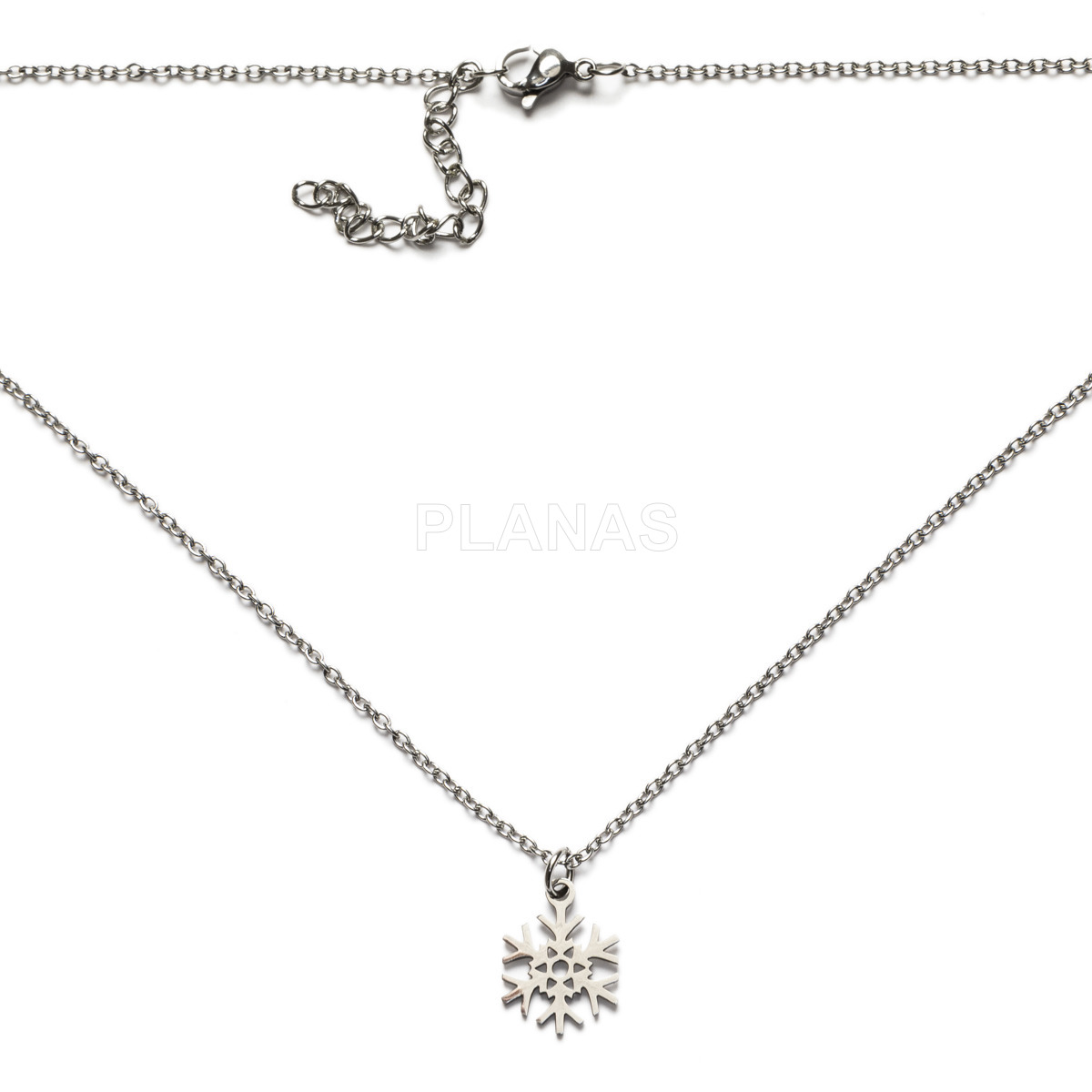 Colgante Calavera en Acero Inoxidable.COPO DE NIEVE.