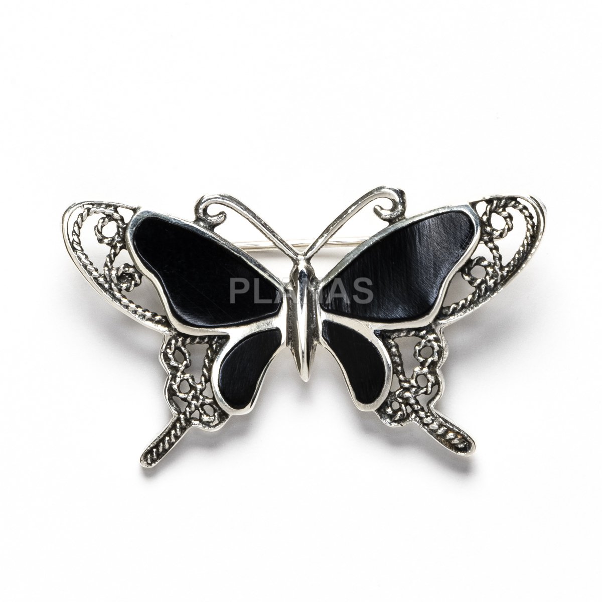 Broche en Plata de Ley.MARIPOSA.