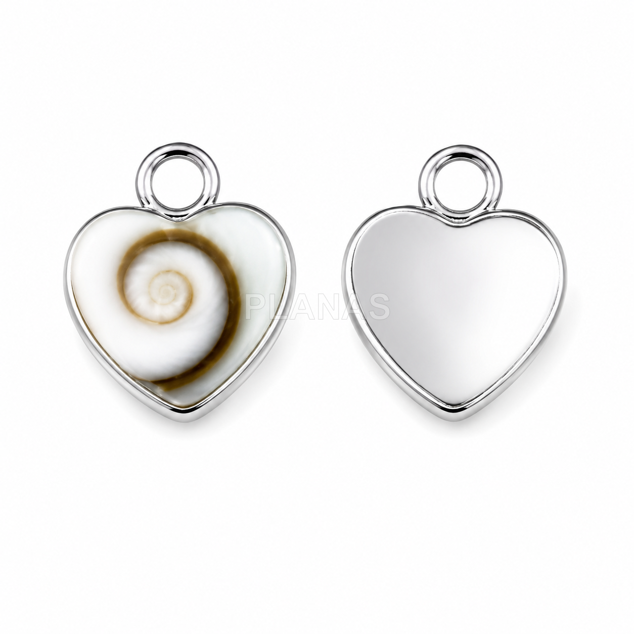 Mini Colgante en Plata de ley y Turquesa. CORAZÓN.