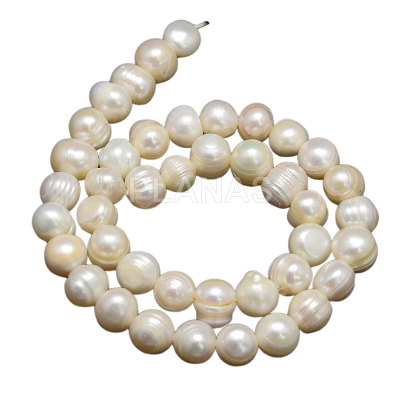 Tiras de Perlas Cultivadas en 8mm.
