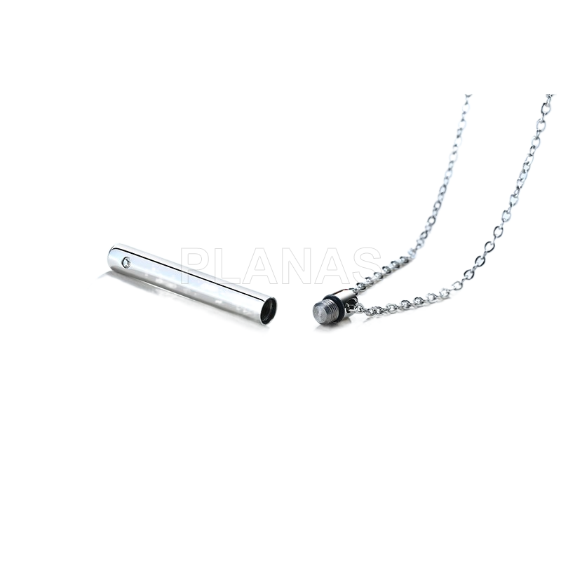 Colgante en Acero Inoxidable para las cenizas.