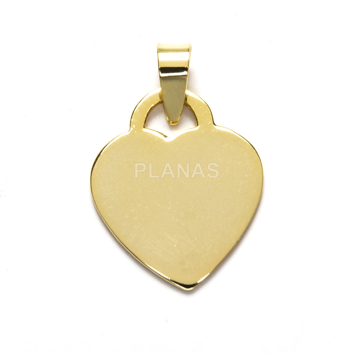 Pingente em prata de lei. coração.