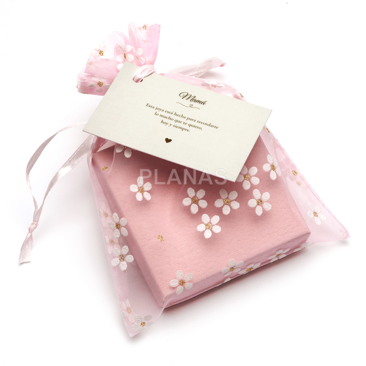 Collar en Plata de ley y baño oro con Circonitas. MAMA.