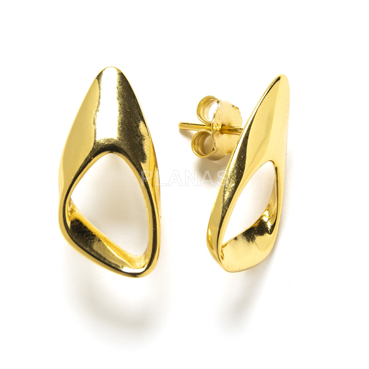 Pendientes en Plata de ley.  
