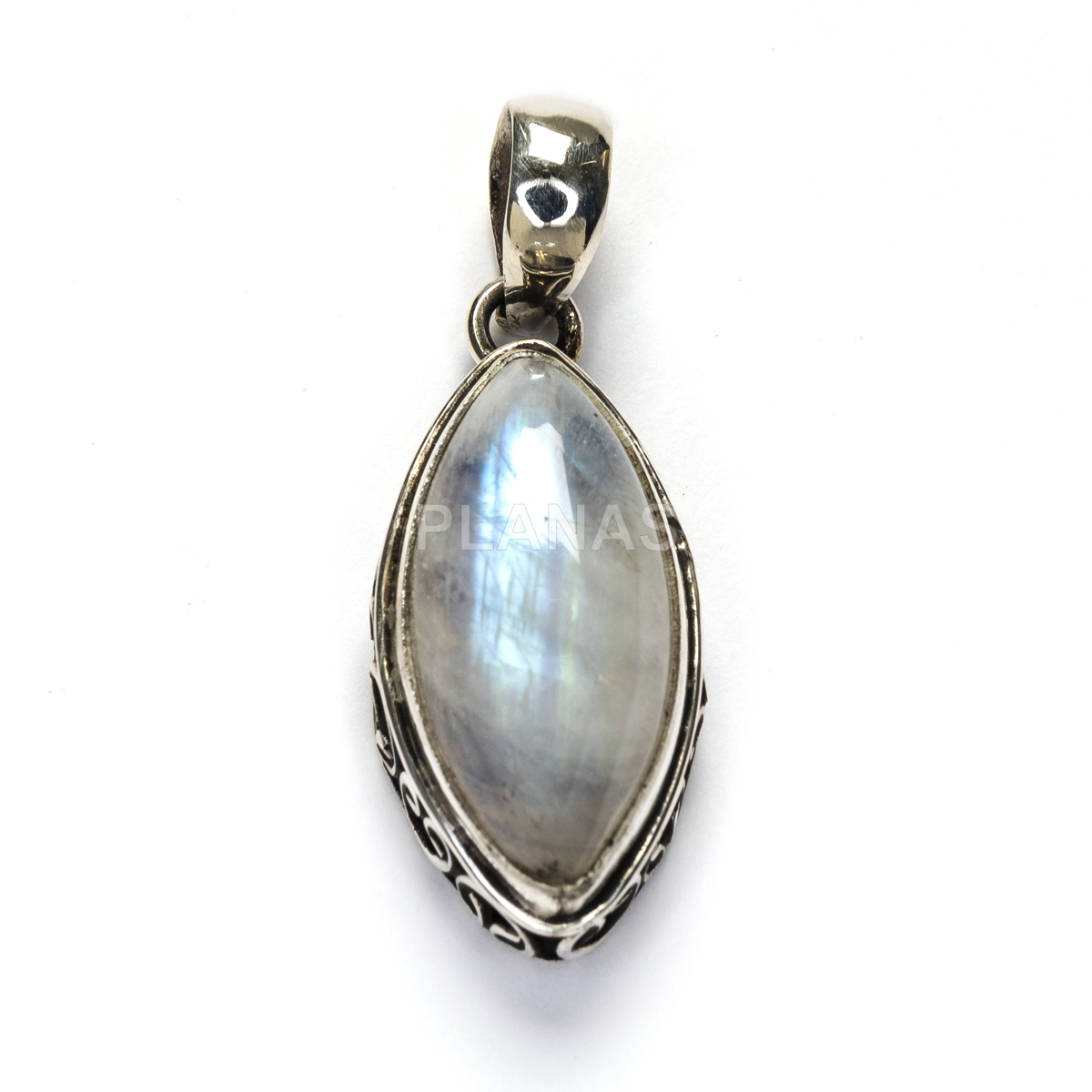 Colgante en Plata de ley y Piedra Luna.
