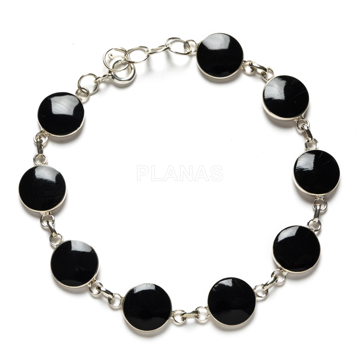 Pulseira de prata esterlina. 