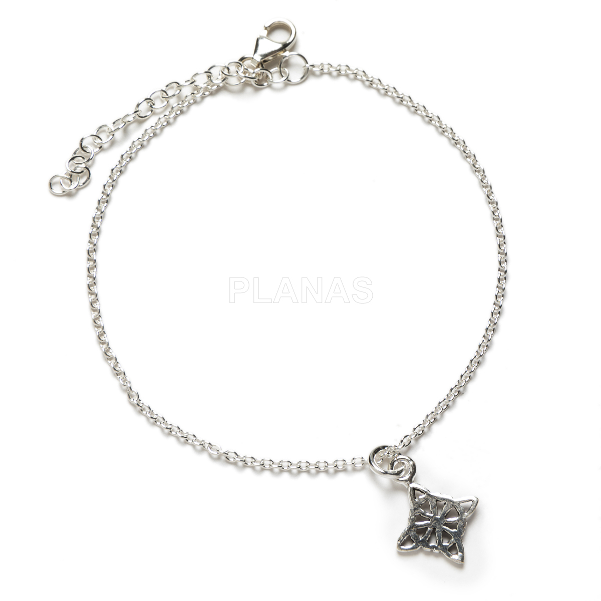 Pulsera en plata de ley. NUDO DE BRUJAS.