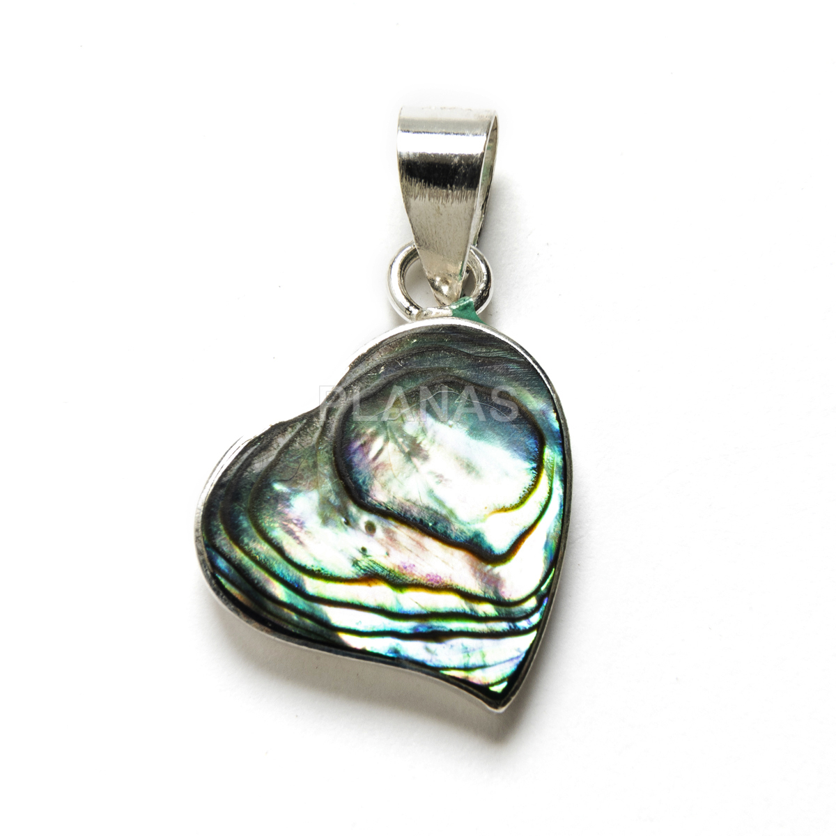Sterling silver pendant. heart.