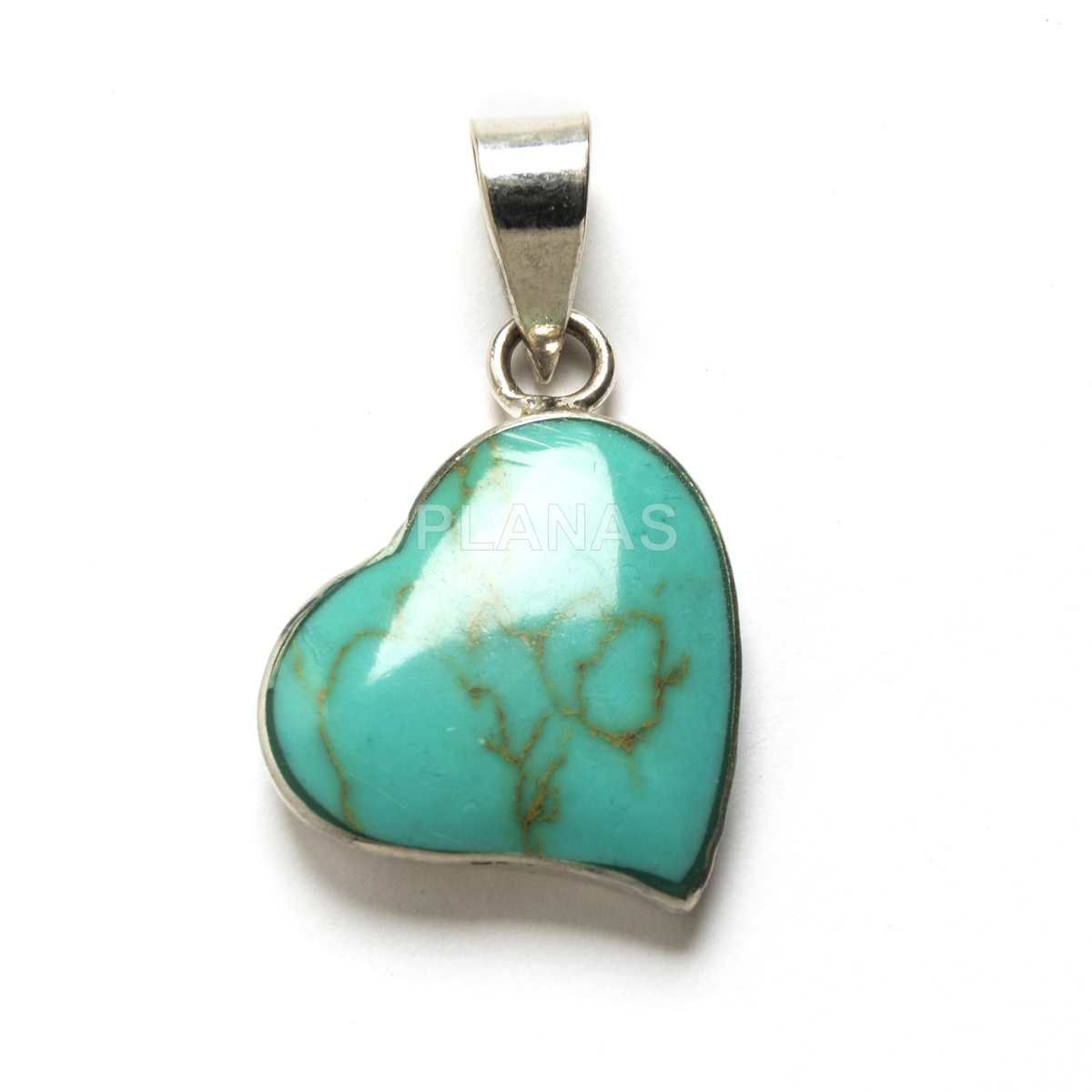 Sterling silver pendant. heart.