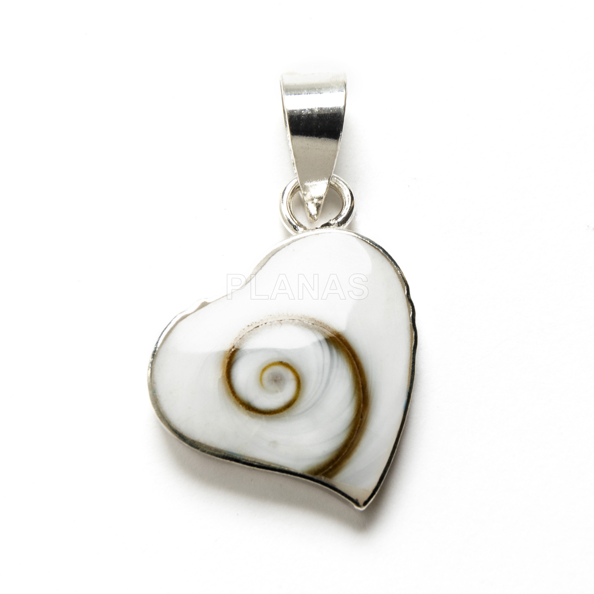 Sterling silver pendant. heart.