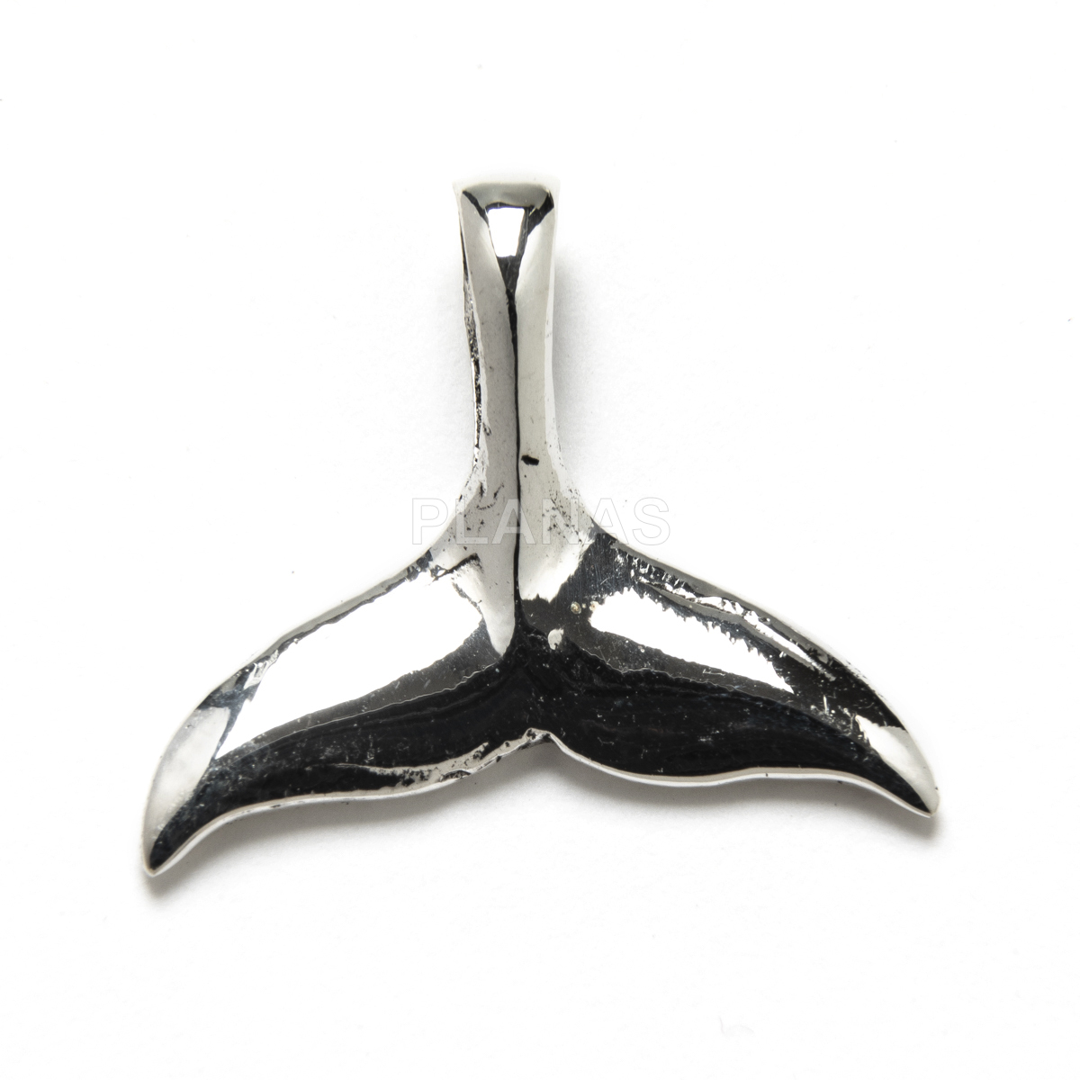 Colgante en Plata de Ley. COLA DE BALLENA.