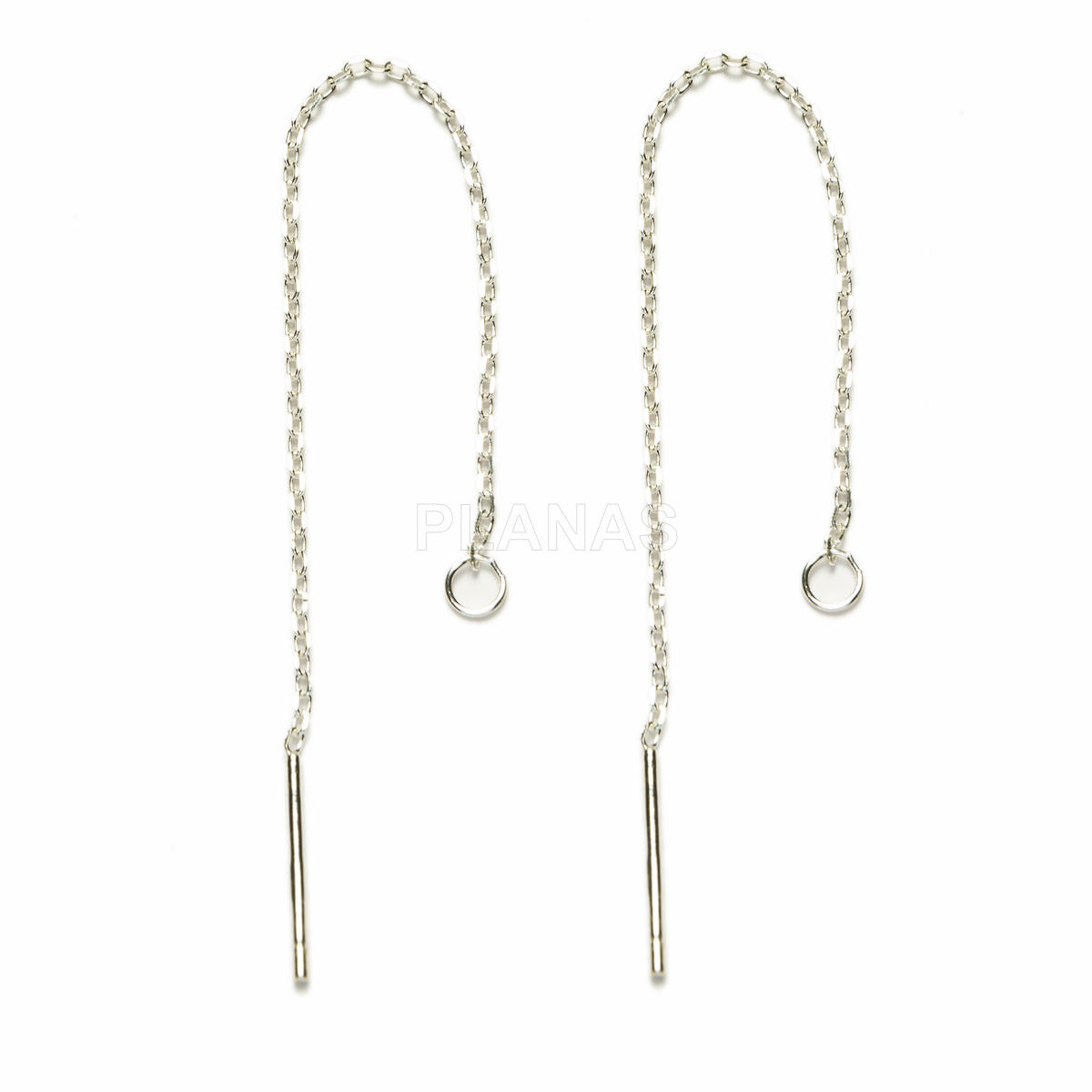 Sterling silver base for earrings.