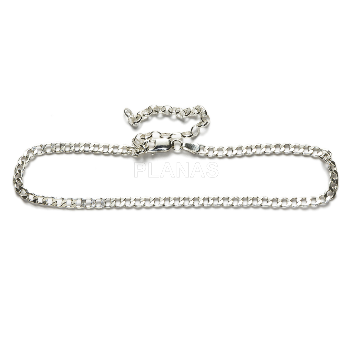 Pulsera barbada en Plata de Ley.