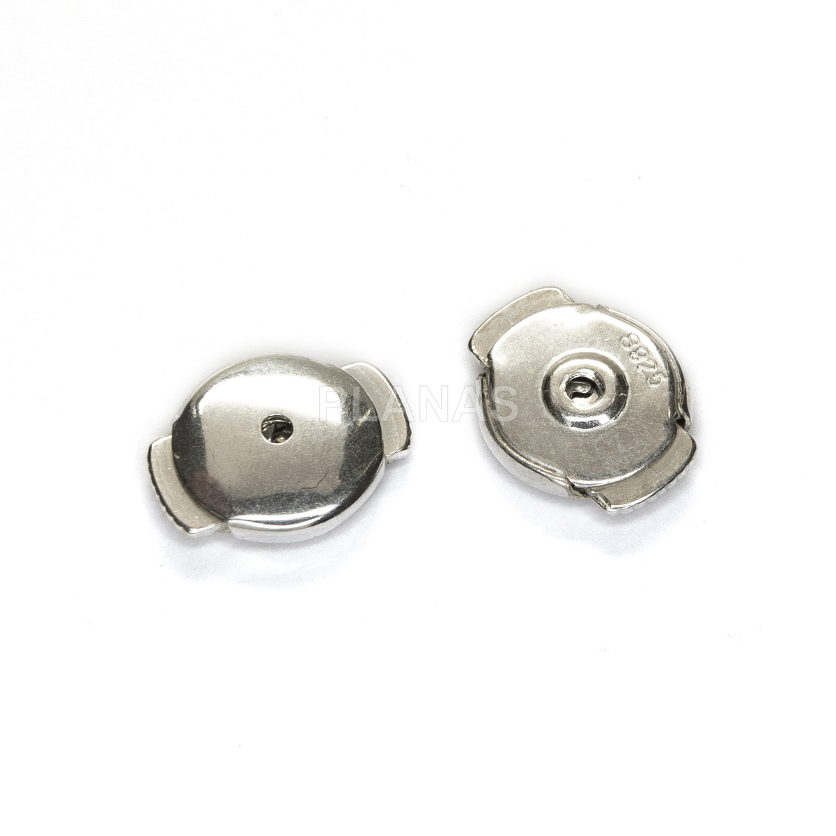 Pressão de prata esterlina.9x4mm. preço unitário.